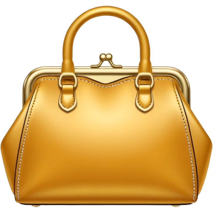 golden luxury purse emoji