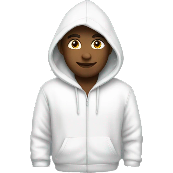 white hoodie emoji