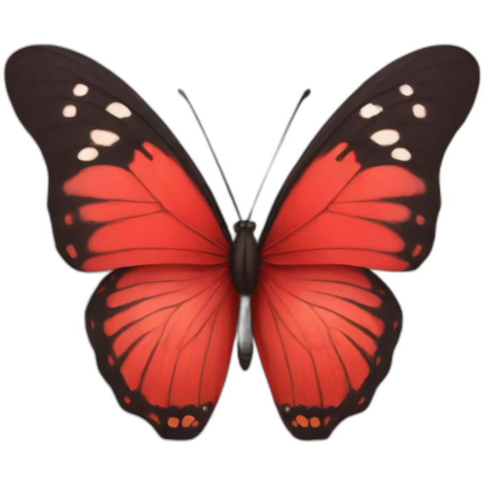 Red butterfly emoji