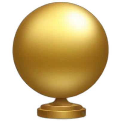 Gold sphere emoji