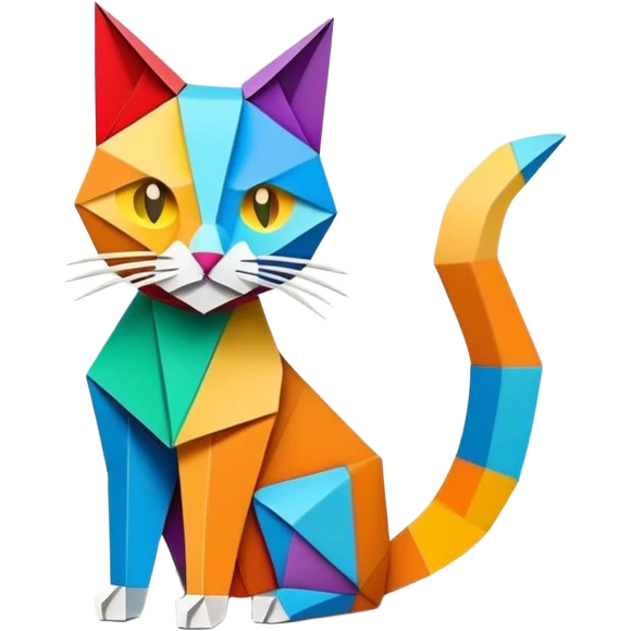 cat origami emoji
