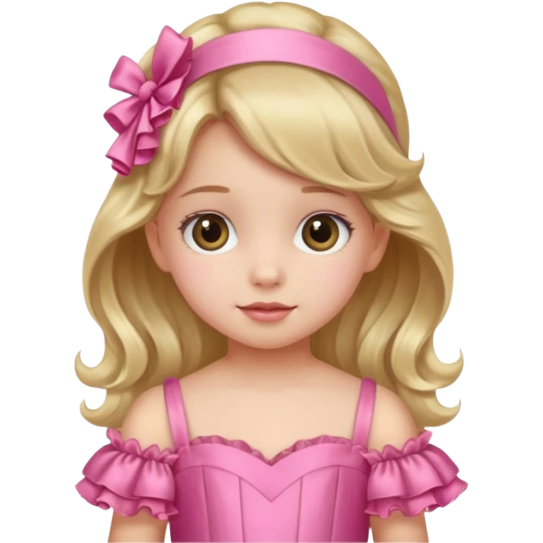 Gown in pink for kids emoji