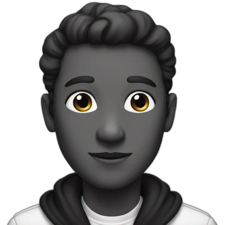 black and white "true" emoji