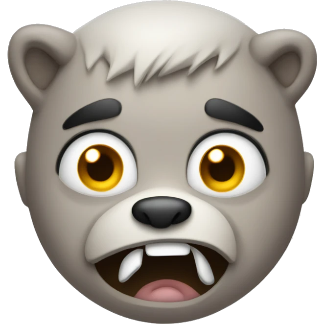 Grrrr face emoji