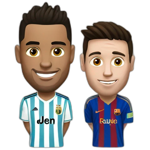 Ronaldo and messi emoji