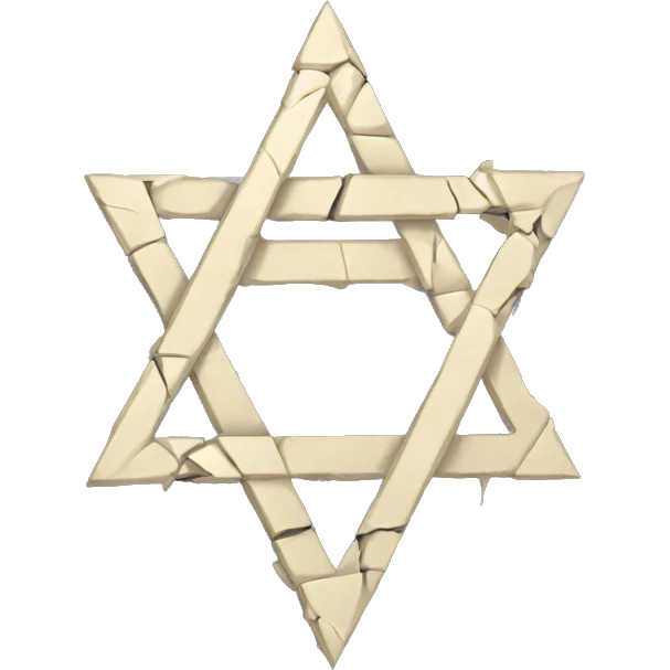  a broken Magen David  emoji