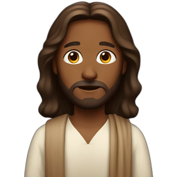 jesus with brown skin emoji