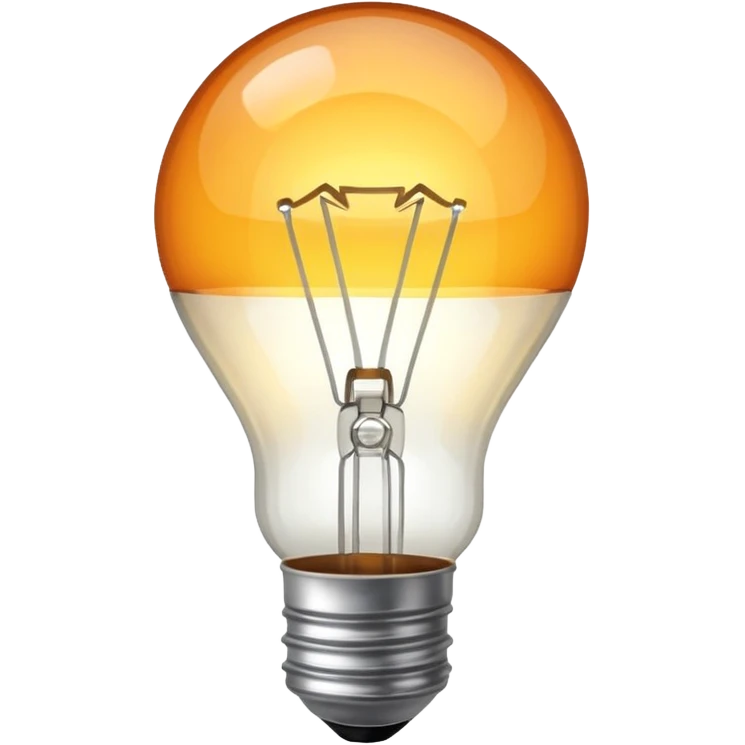 a light bulb being emoji