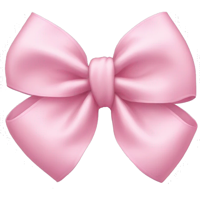 Baby pink bow emoji