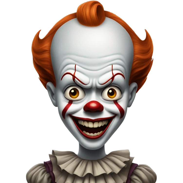 pennywise doing a silly face emoji