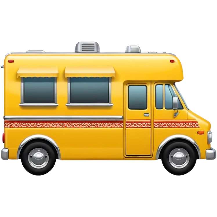 yellow tacos truck. emoji