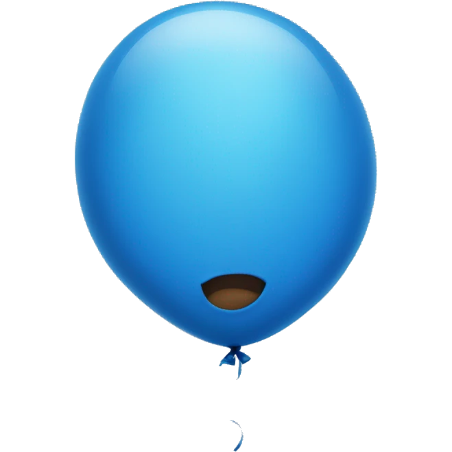 Blue balloon emoji