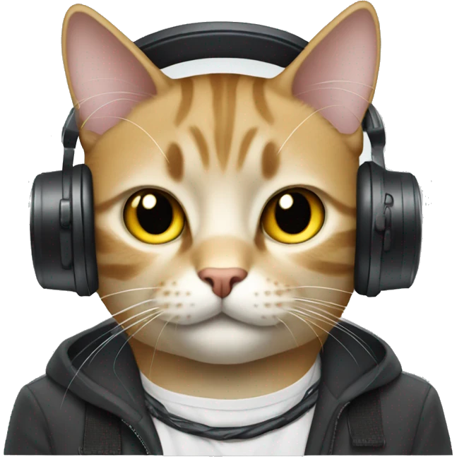 cat who radio DJ emoji