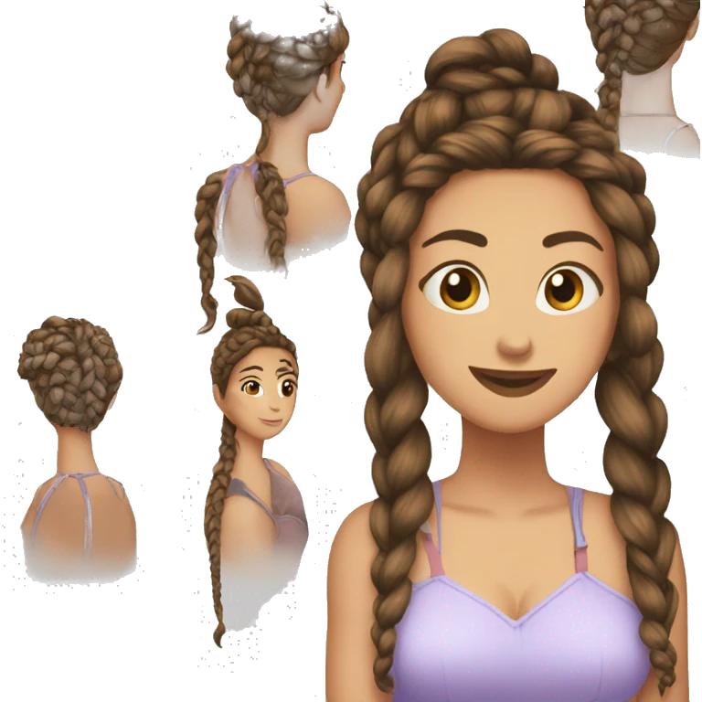 Trenzas cocidas emoji