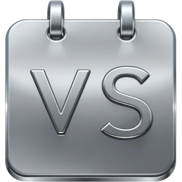 Two overlapping calendar icons with a 'VS' symbol in the middle emoji