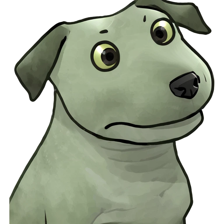 Dog eating treat emoji