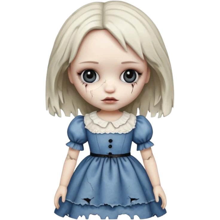 create an ugly and creepy one emoji