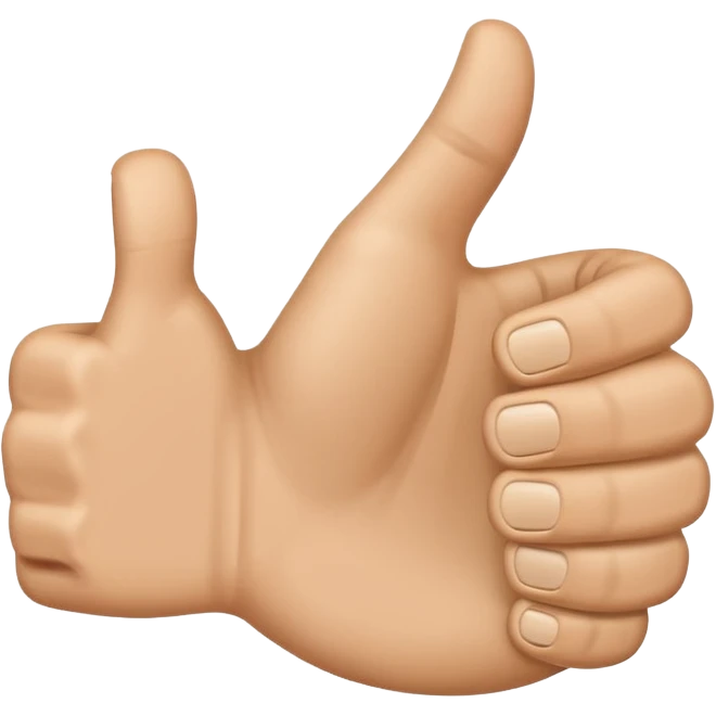I want a thumbs up with a smaller thumbs up in the bottom right corner emoji