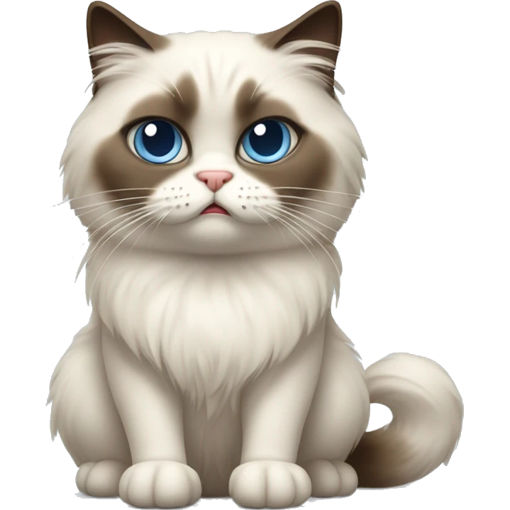Ragdoll cat angry  emoji
