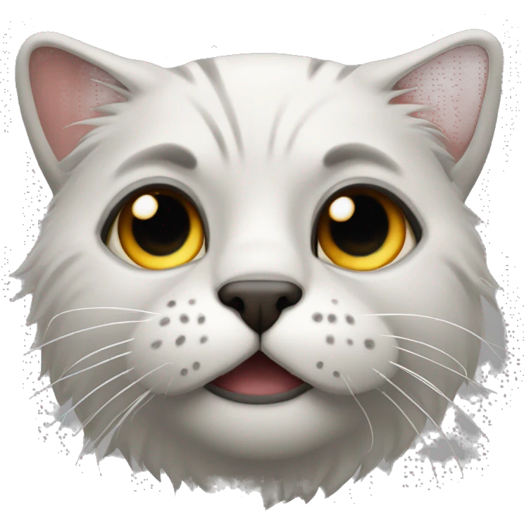 черный кот с девушкой emoji