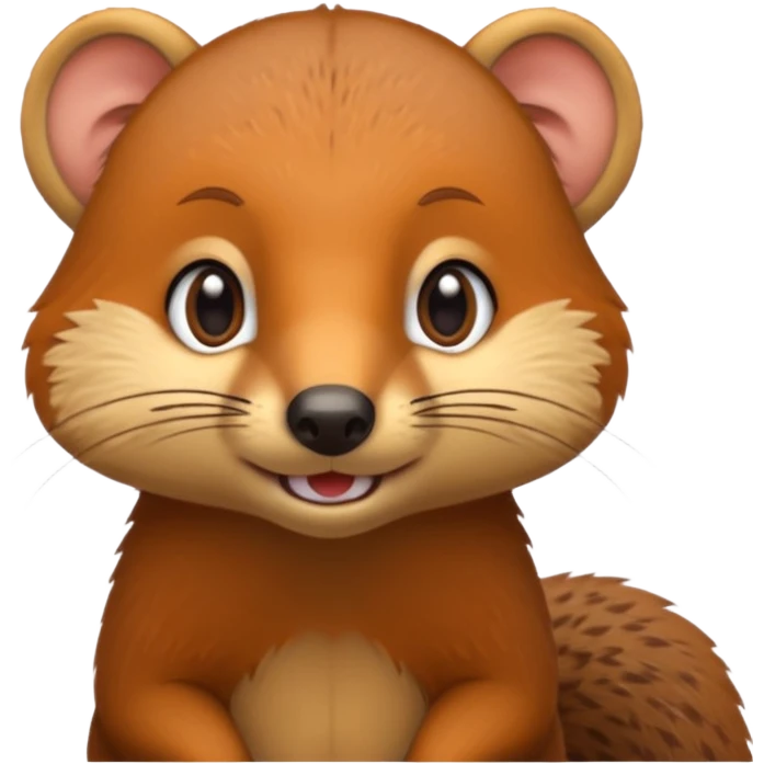 Cute mongoose emoji