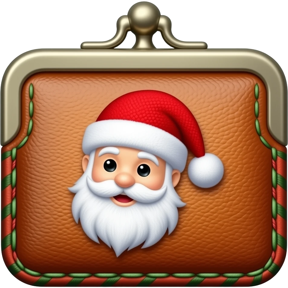 Christmas Man's wallet emoji