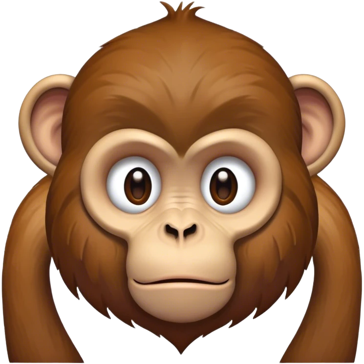 Sad monkey emoji