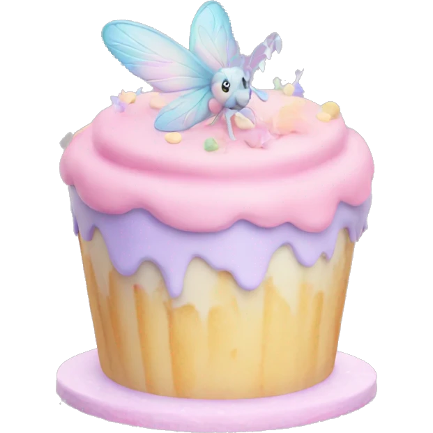 Fairy pastel cake emoji