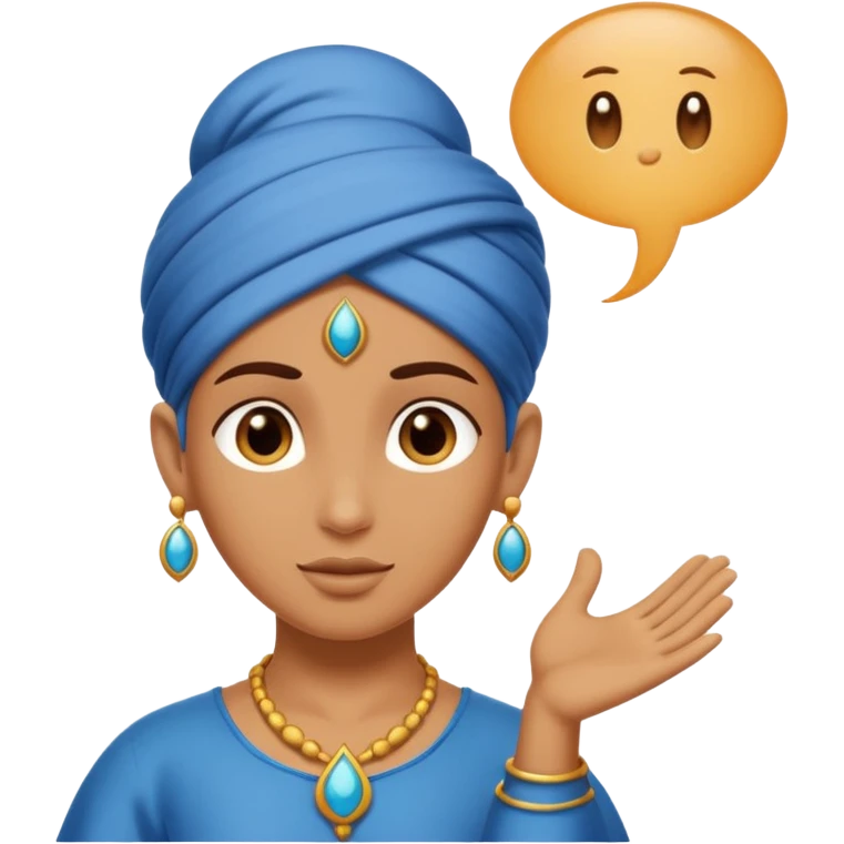 Genie with speech Bubble saying "It is Done" emoji
