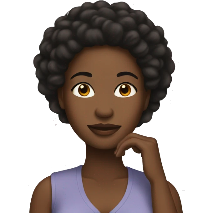 black women selfcare emoji