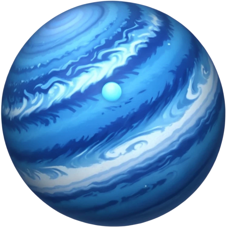 Realistic planet Neptune emoji