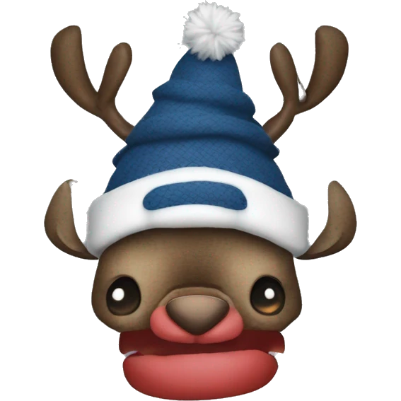 Stitch mit weihnachtsmütze emoji