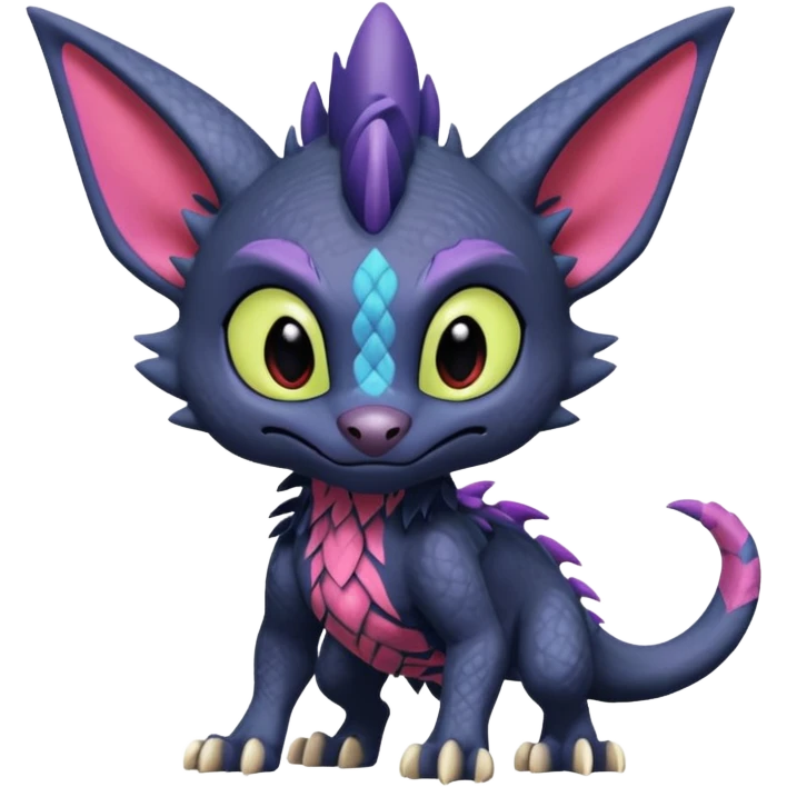 Spyro-Sergal-Toothless-Stitch-Lykoi-Pokémon-Fakémon-creature-hybrid emoji