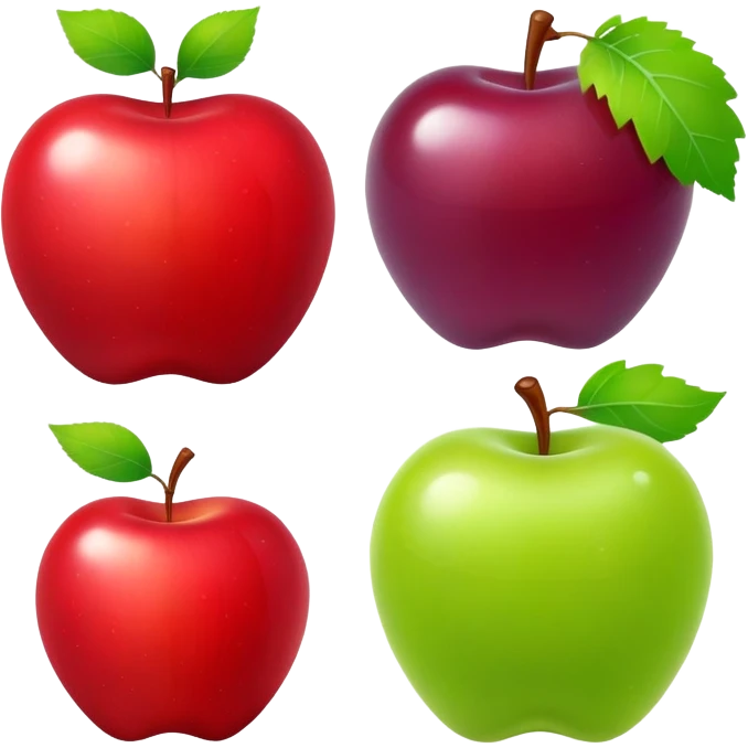 grape and apple emoji
