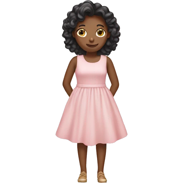 light pink dress emoji