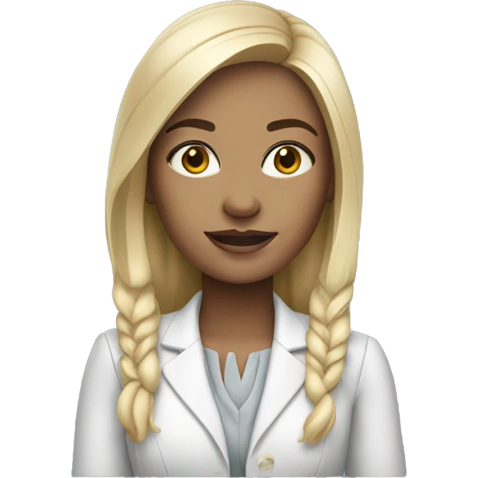 Young Chief Marketing Officer Woman, White Skin emoji