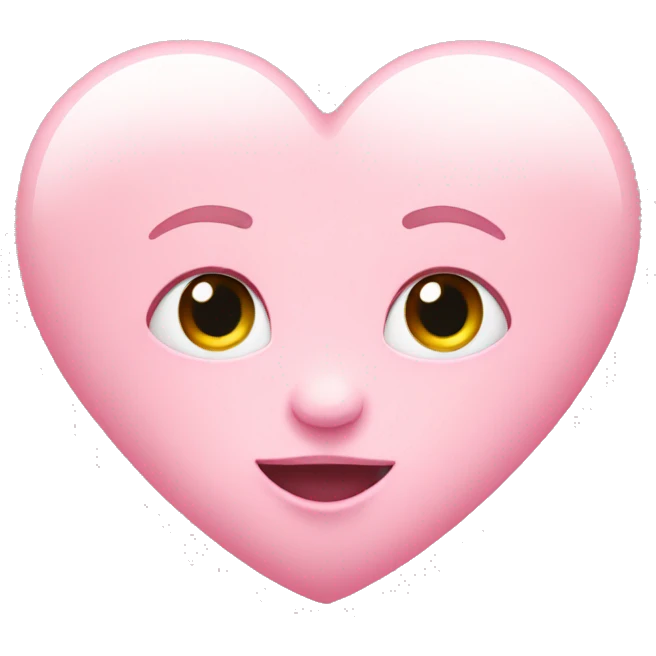 Baby pink heart  emoji