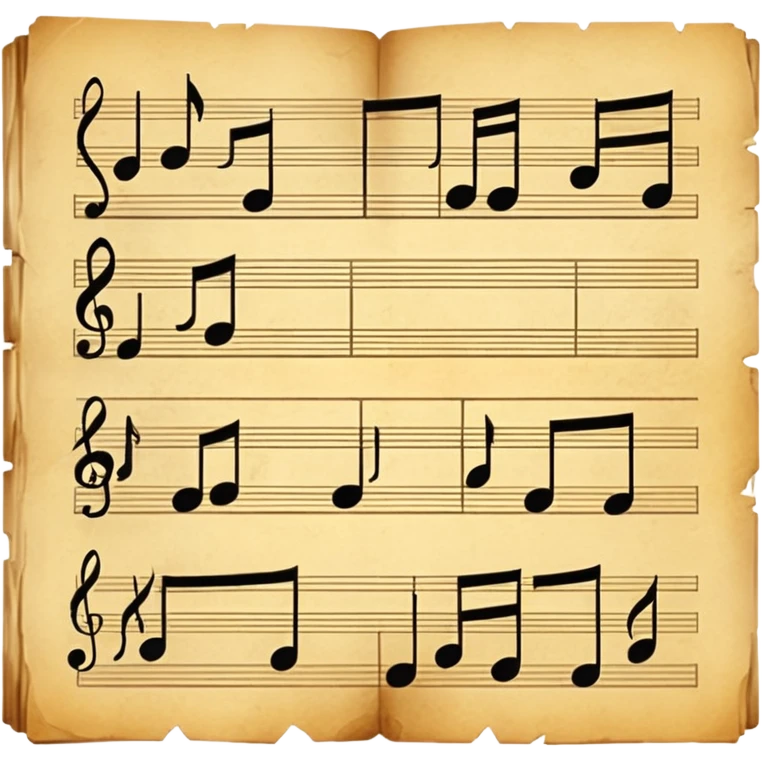 antique music sheet emoji