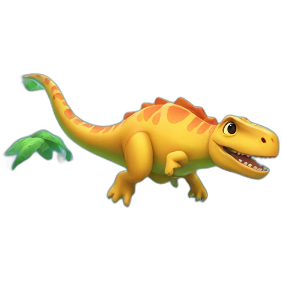 Dinosaure swim emoji