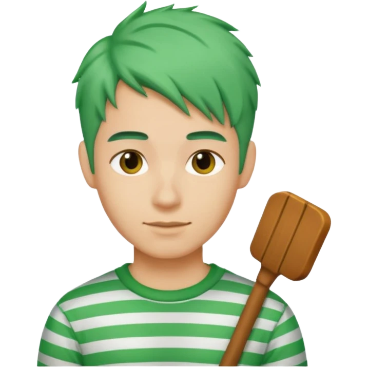 venice gondola guy green hair emoji