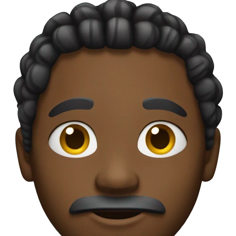Black man with braids emoji