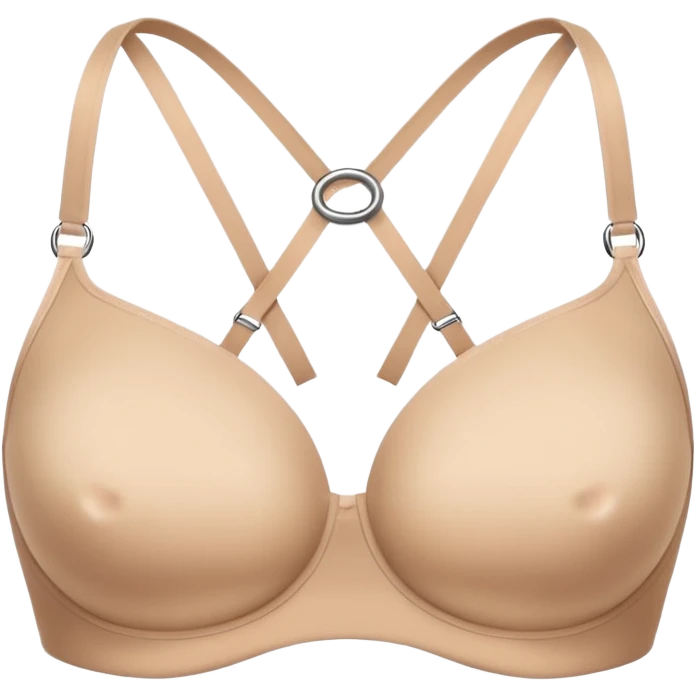 create an emoji, beige bra, no human emoji