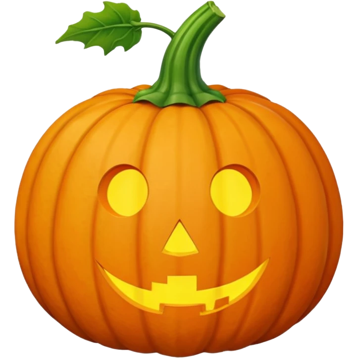 pumpkin with no face emoji