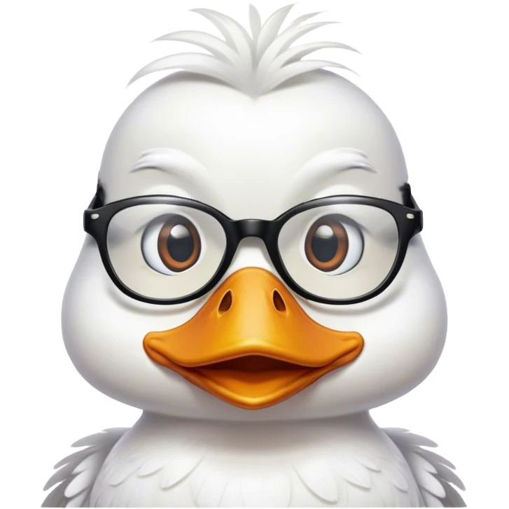 Duck glasses emoji