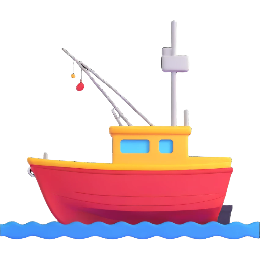 fishing boat emoji