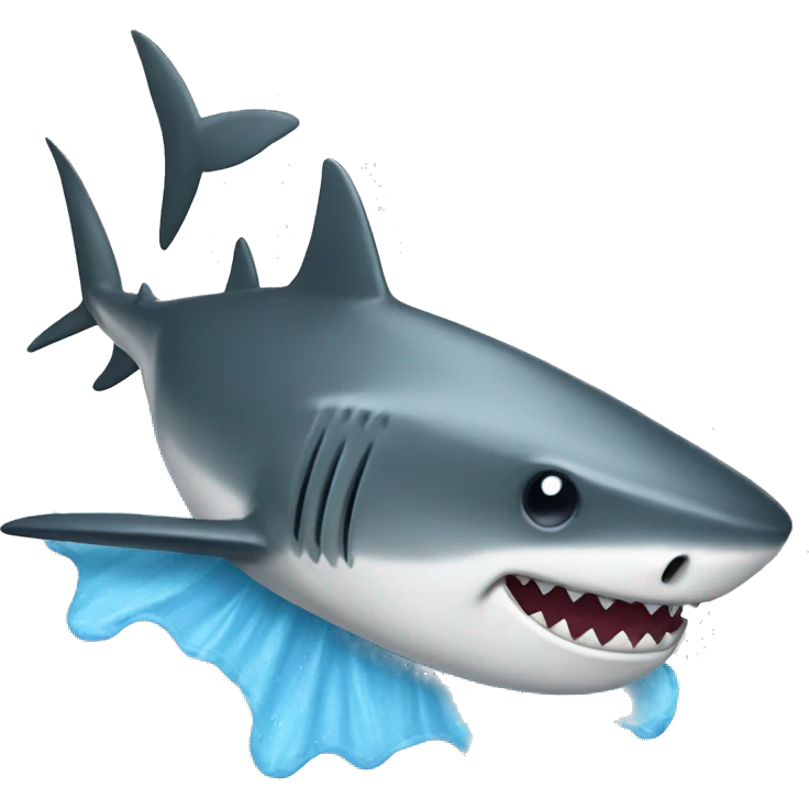 shark with mop emoji