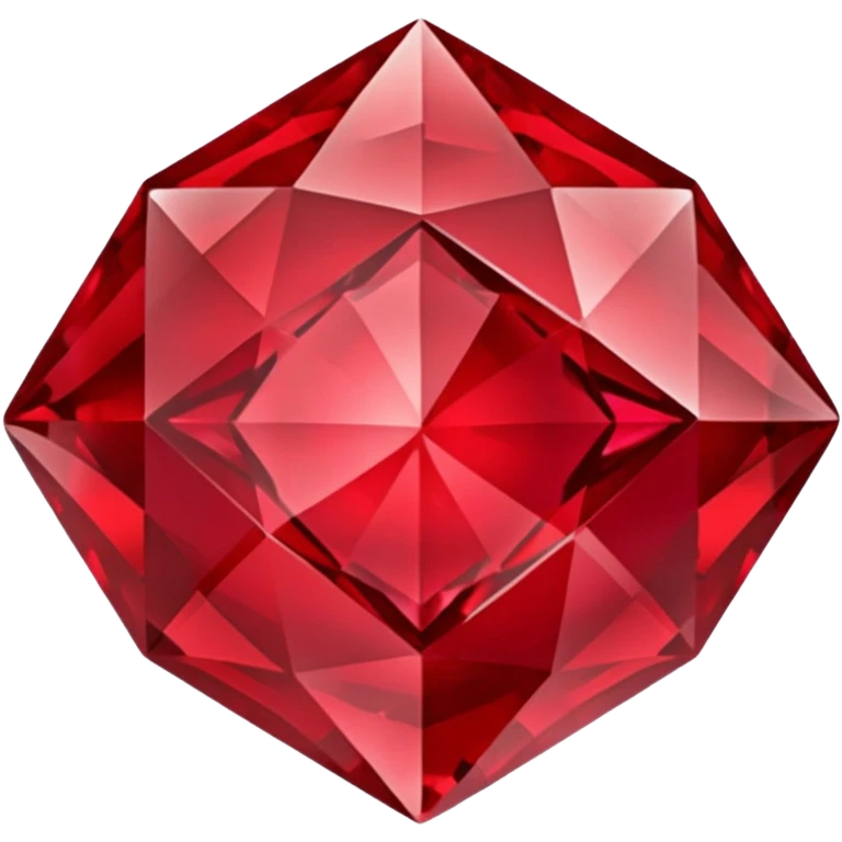 Carved Red Diamond Crystal "RED" emoji