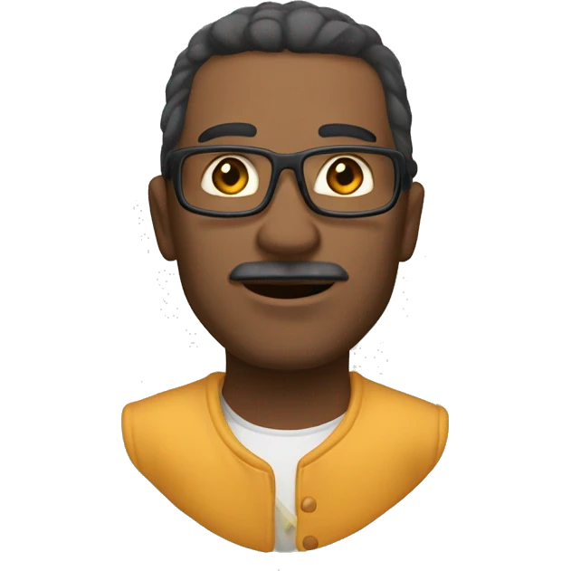 Кудрявая коричневая собака  emoji