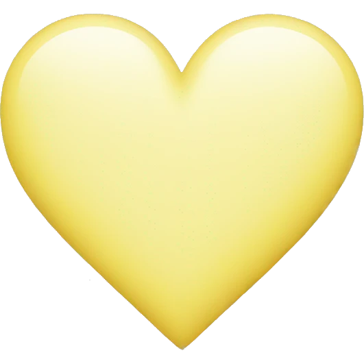 Pastel Yellow Heart emoji