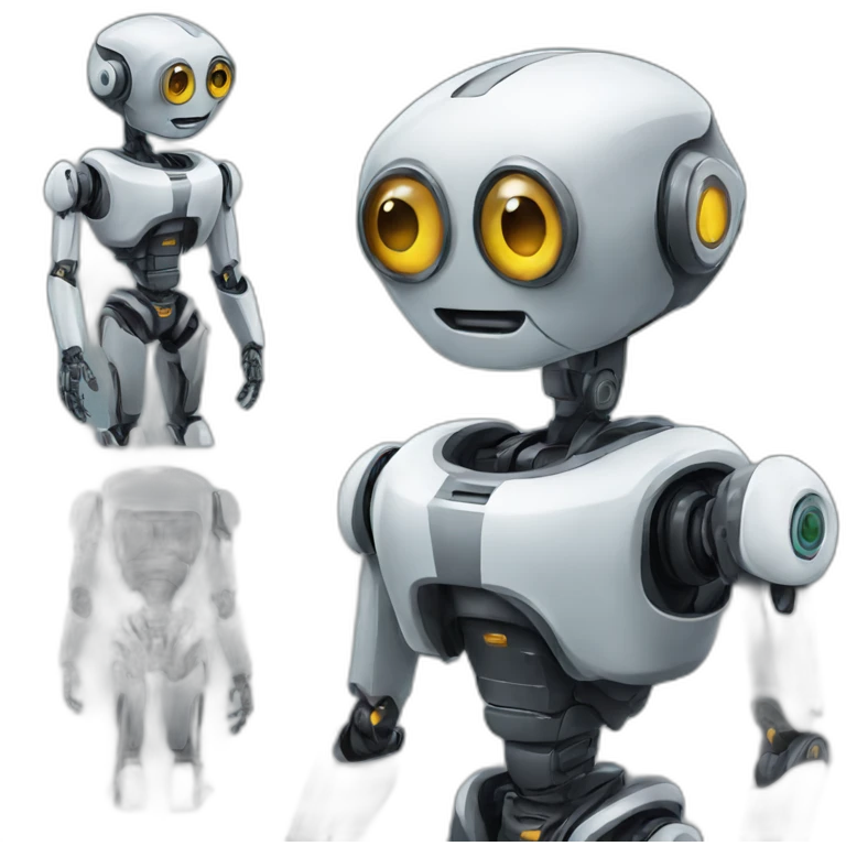 ultrarealistic robot emoji